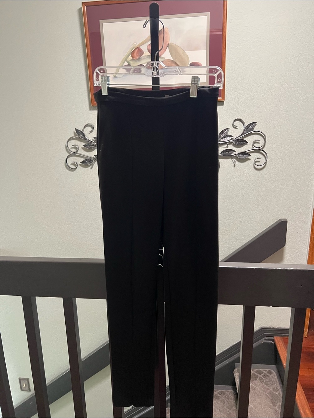 Karl Lagerfeld Black Straight-Leg Ponte Pants Size 6 #297